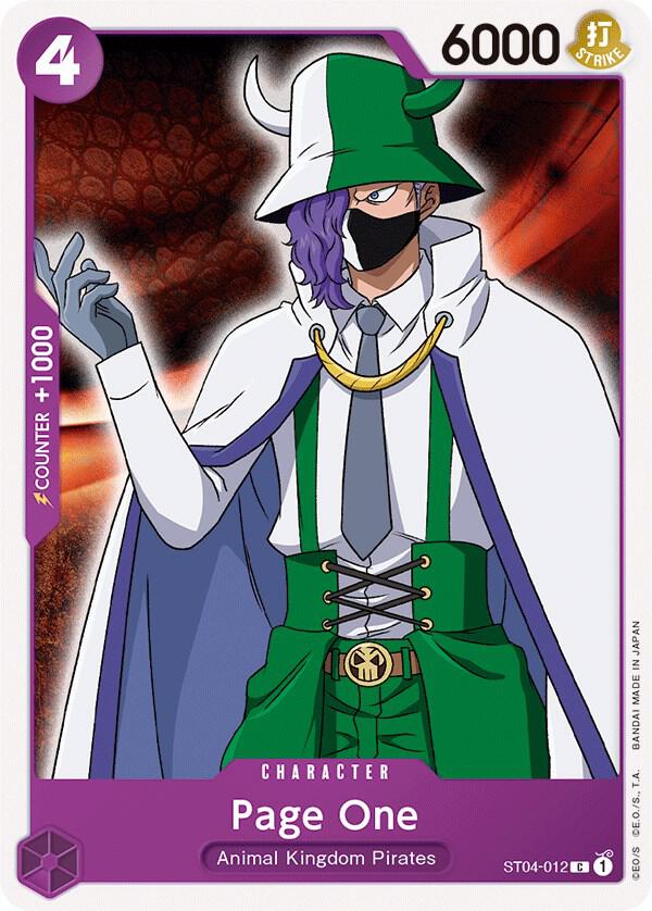 Page One - One Piece Card Game