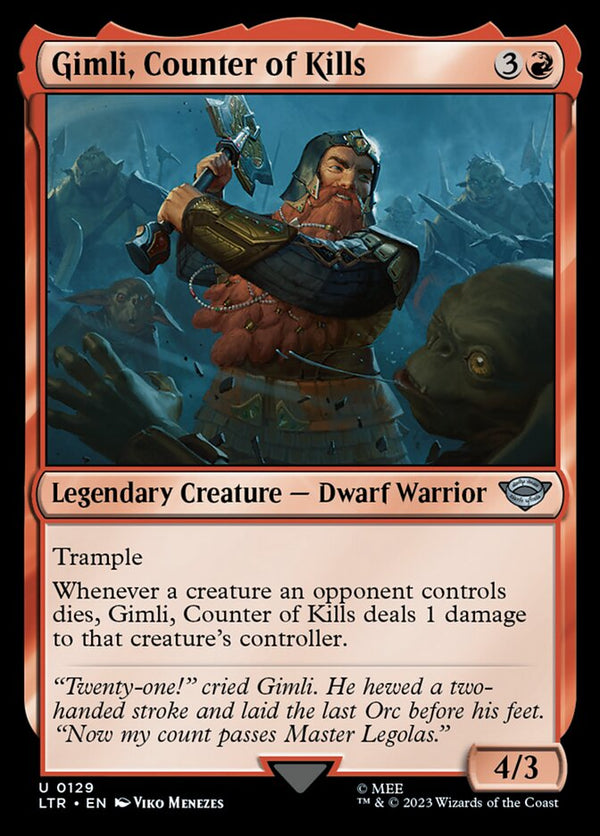 Gimli, Counter of Kills - Magic: The Gathering