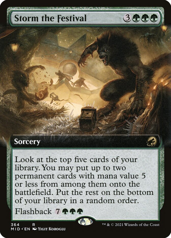Storm the Festival (Extended Art) - Magic: The Gathering
