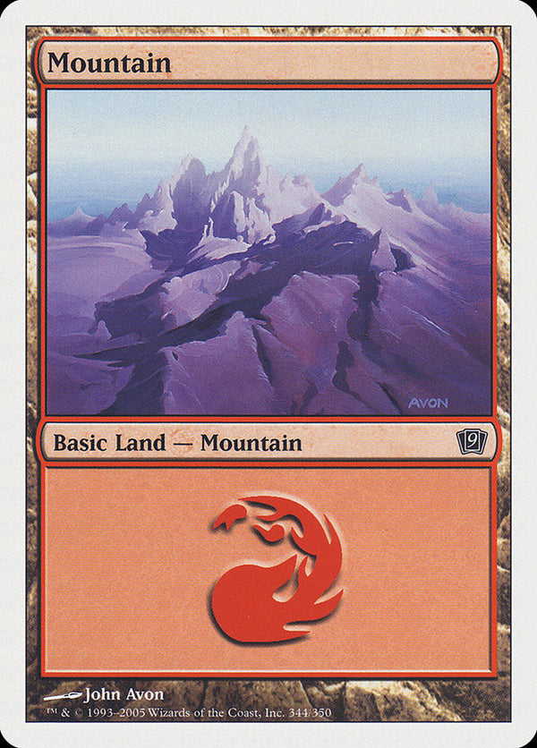 Mountain (344) - Magic: The Gathering