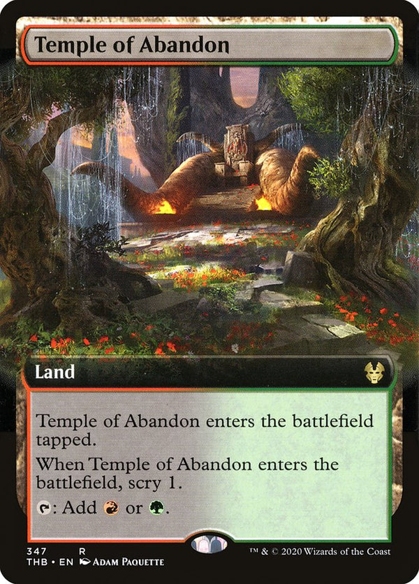 Temple of Abandon (Extended Art) - Magic: The Gathering
