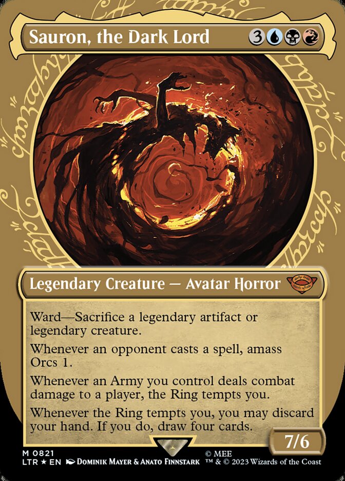 Sauron, the Dark Lord (Showcase) (Surge Foil)