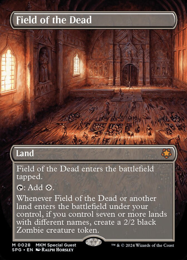 Field of the Dead (Borderless) - Magic: The Gathering