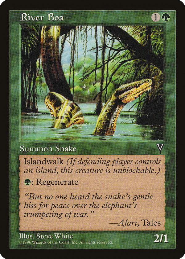 River Boa - Magic: The Gathering