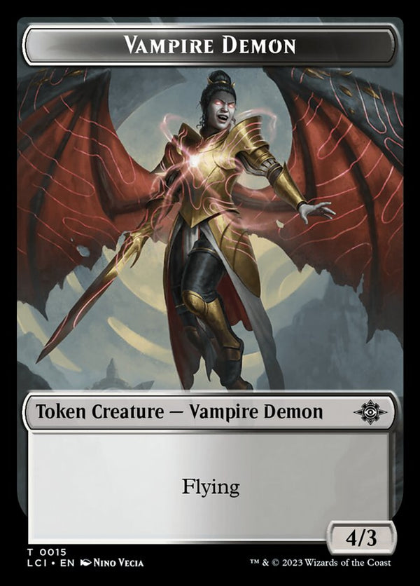 Vampire Demon Token - Magic: The Gathering