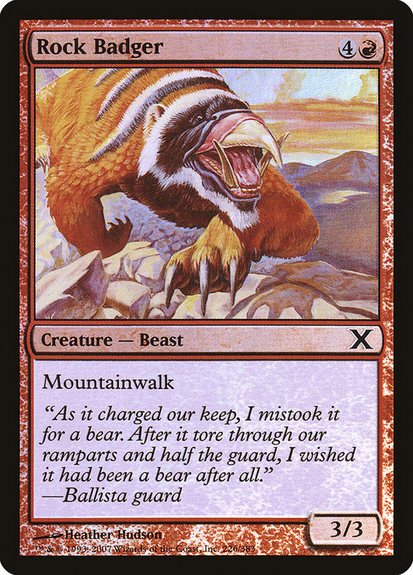 Rock Badger - Magic: The Gathering
