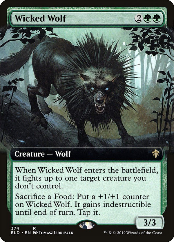 Wicked Wolf (Extended Art) - Magic: The Gathering