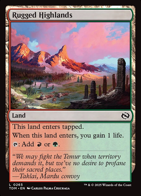 Rugged Highlands - Magic: The Gathering