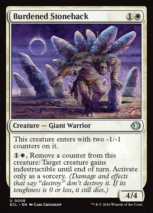 Burdened Stoneback - Magic: The Gathering