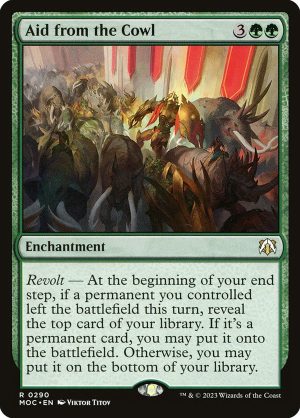 Aid from the Cowl - Magic: The Gathering