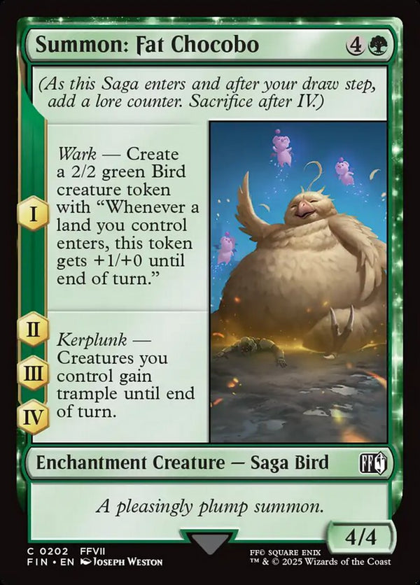 Summon: Fat Chocobo - Magic: The Gathering