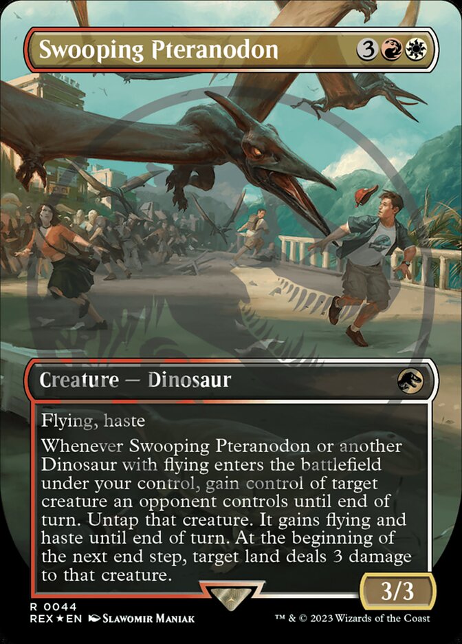 Swooping Pteranodon (Borderless) (Emblem)