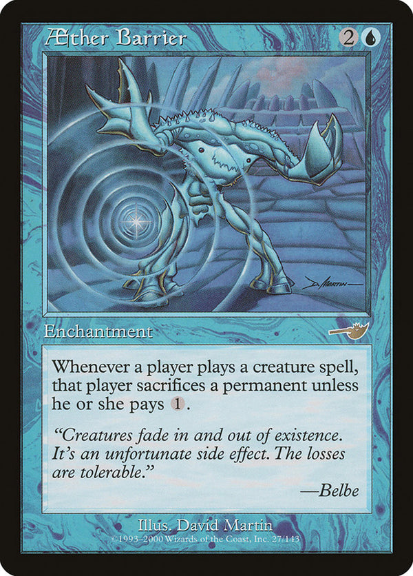 Aether Barrier - Magic: The Gathering