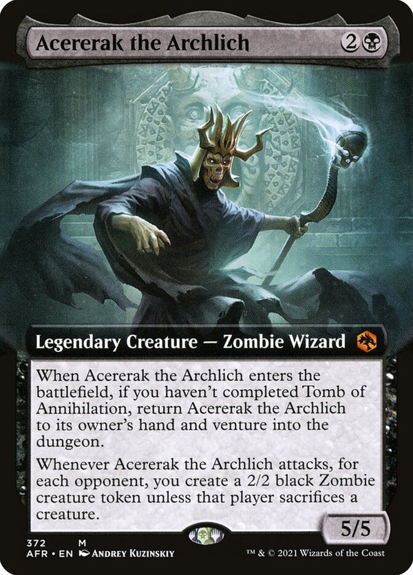 Acererak the Archlich (Extended Art) - Magic: The Gathering