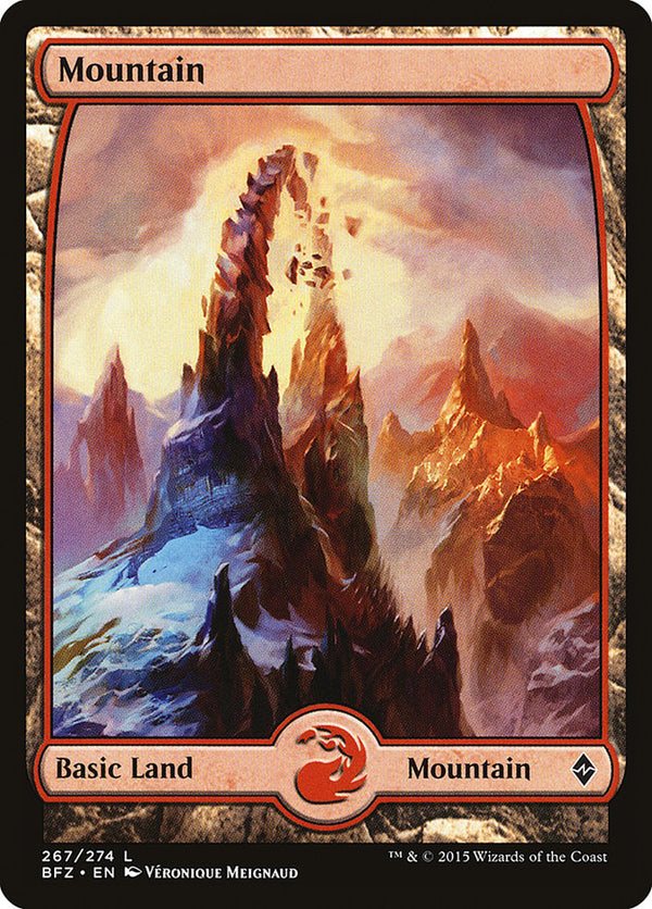 Mountain (267) - Full Art - Magic: The Gathering