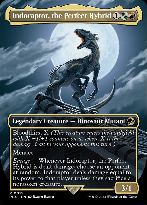 Indoraptor, the Perfect Hybrid (Borderless) - Magic: The Gathering