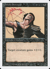 Unholy Strength - Magic: The Gathering
