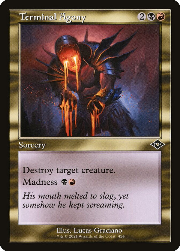 Terminal Agony (Retro Frame) - Magic: The Gathering