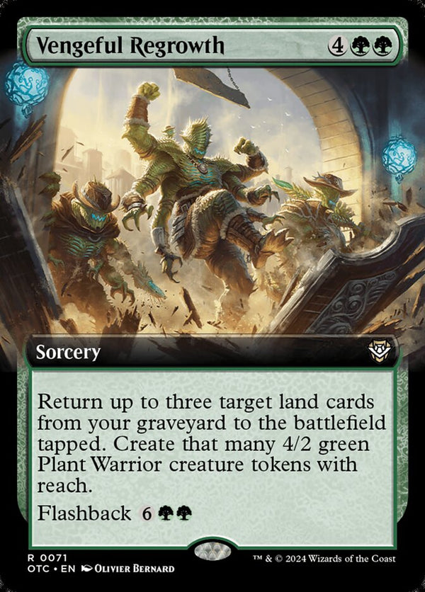 Vengeful Regrowth (Extended Art) - Magic: The Gathering