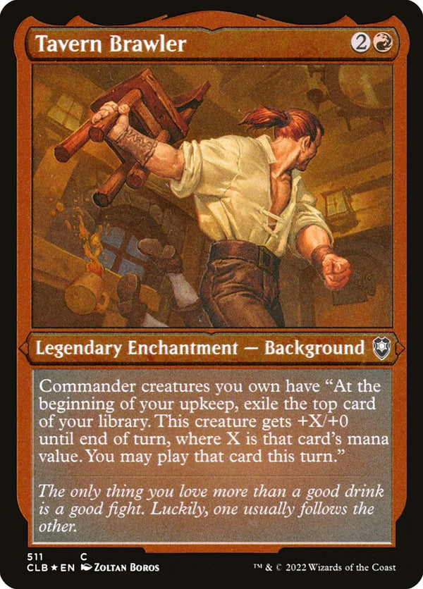 Tavern Brawler (Foil Etched) - Magic: The Gathering
