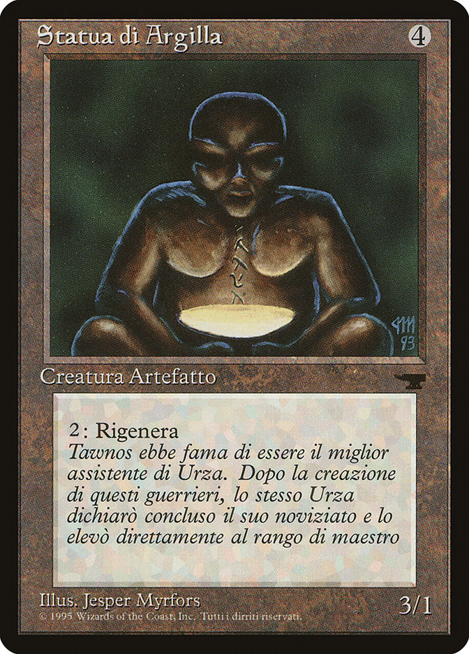 Clay Statue (Italian) - "Statua di Argilla"