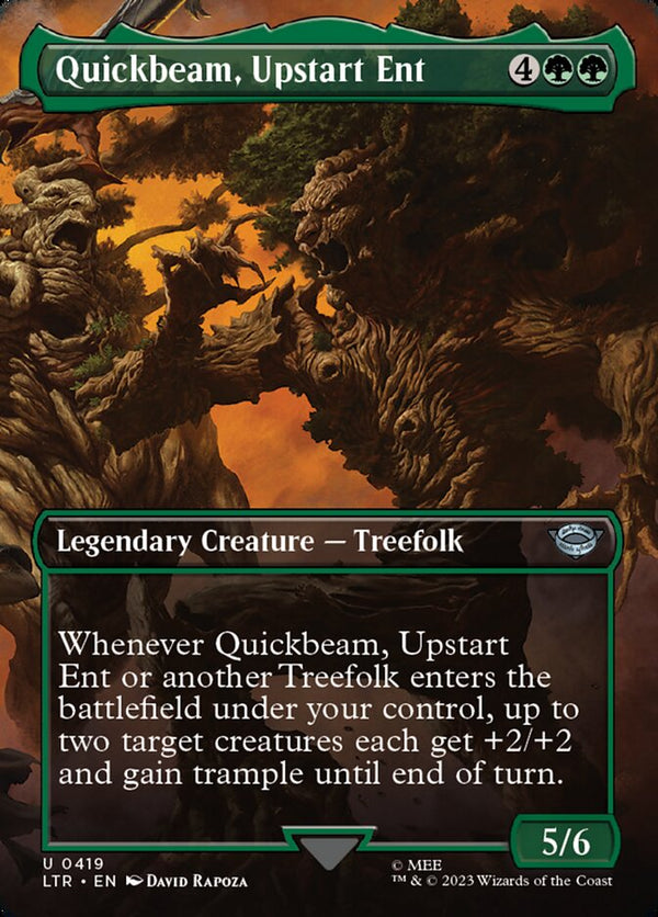 Quickbeam, Upstart Ent (Borderless) - Magic: The Gathering