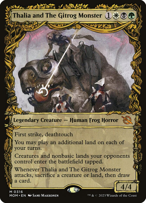 Thalia and The Gitrog Monster (Showcase) - Magic: The Gathering