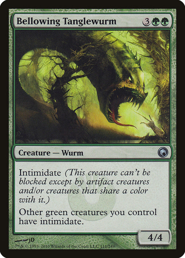 Bellowing Tanglewurm - Magic: The Gathering