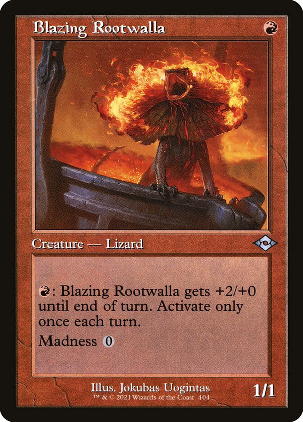Blazing Rootwalla (Retro Frame) - Magic: The Gathering