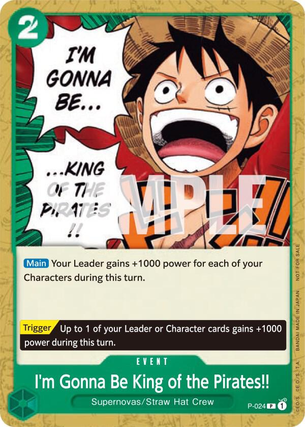 I'm Gonna Be King of the Pirates!! - One Piece Card Game