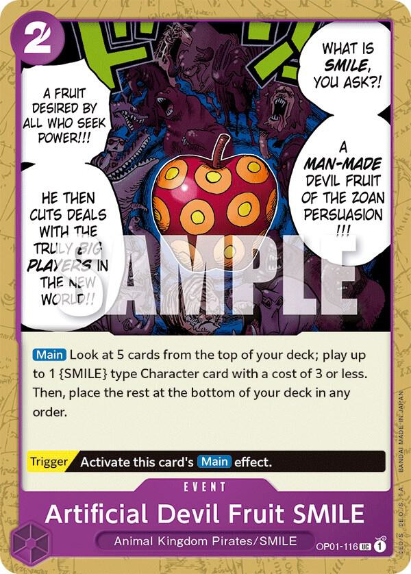 Artificial Devil Fruit SMILE - One Piece Card Game