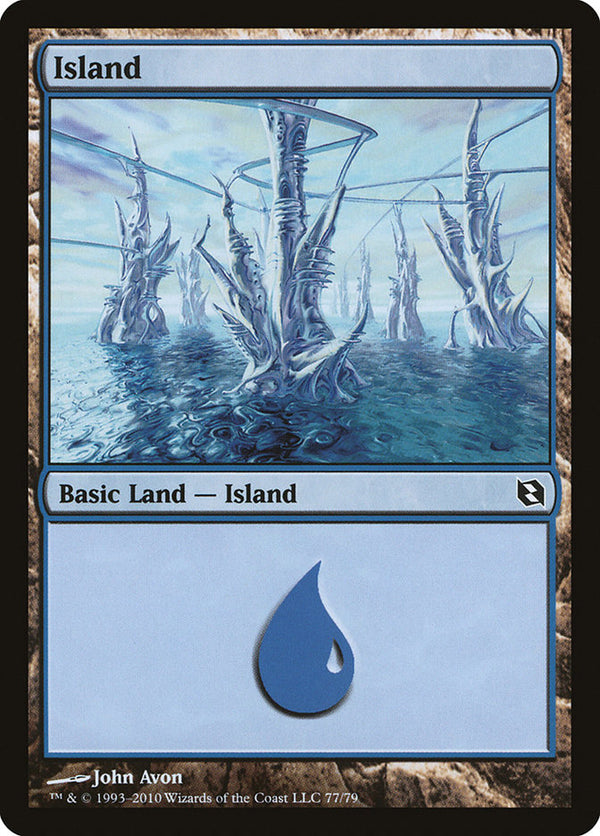 Island (77) - Magic: The Gathering