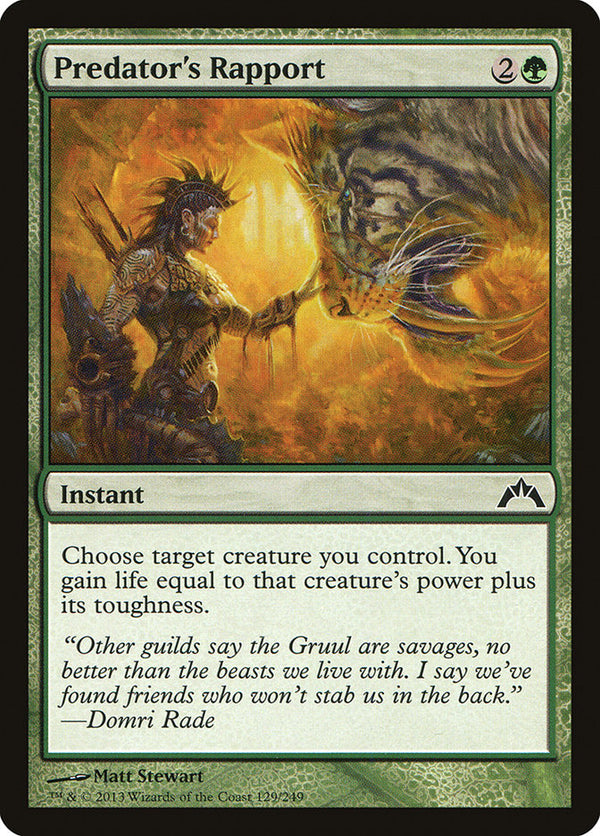 Predator's Rapport - Magic: The Gathering