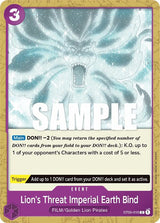Lion's Threat Imperial Earth Bind - One Piece Card Game