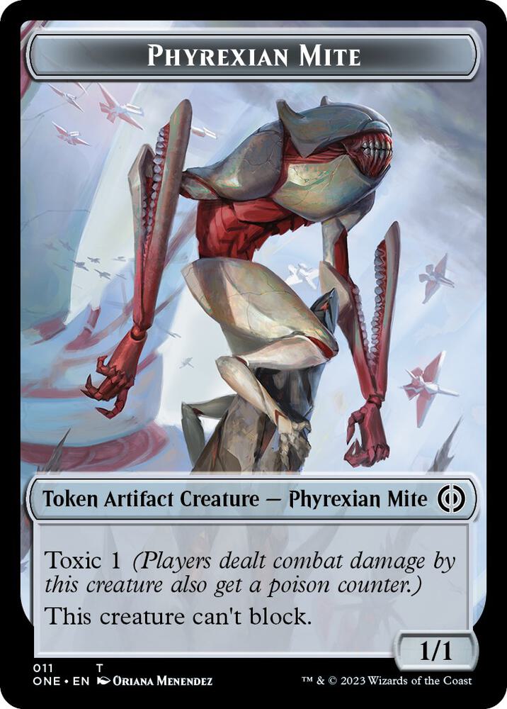 Phyrexian Mite (011) // Phyrexian Golem Double-sided Token