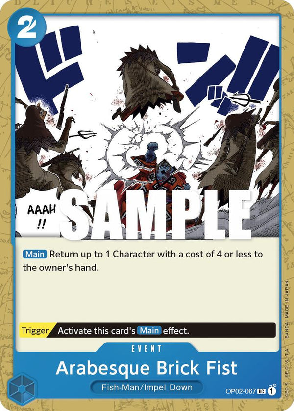 Arabesque Brick Fist - One Piece Card Game
