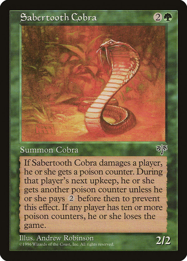 Sabertooth Cobra - Magic: The Gathering