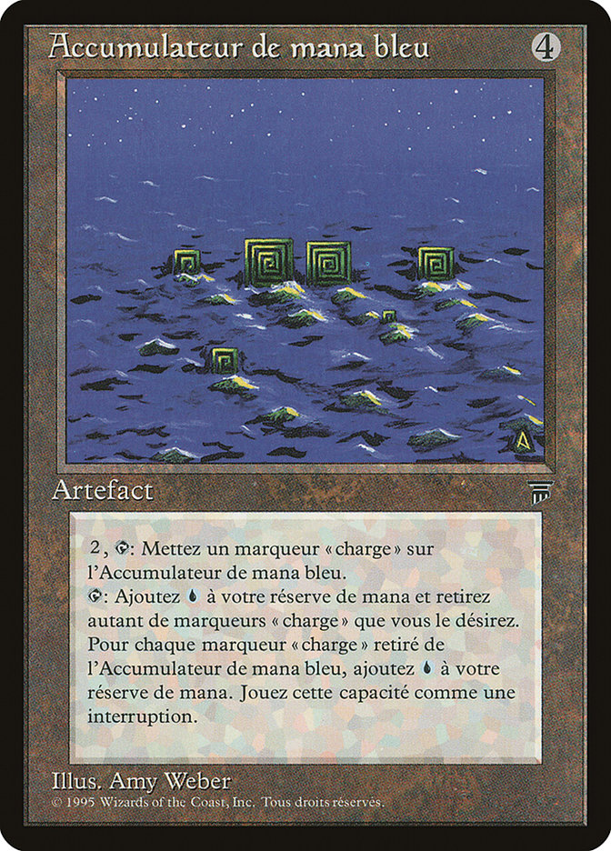 Blue Mana Battery (French) - "Accumulateur de mana bleu"