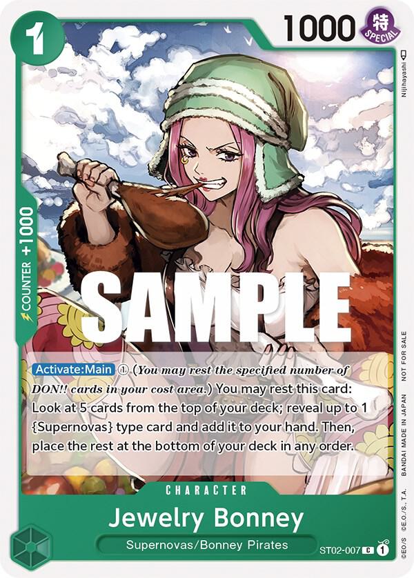 Jewelry Bonney (Tournament Pack Vol. 3) [Participant] (OP-PR ST02-007) - One Piece Card Game