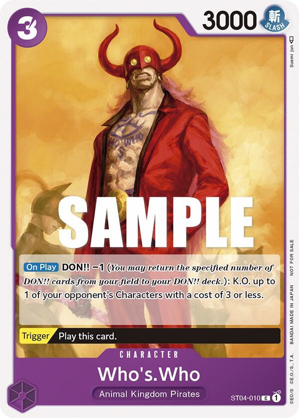 Who's.Who (Tournament Pack Vol. 3) [Participant] - One Piece Card Game