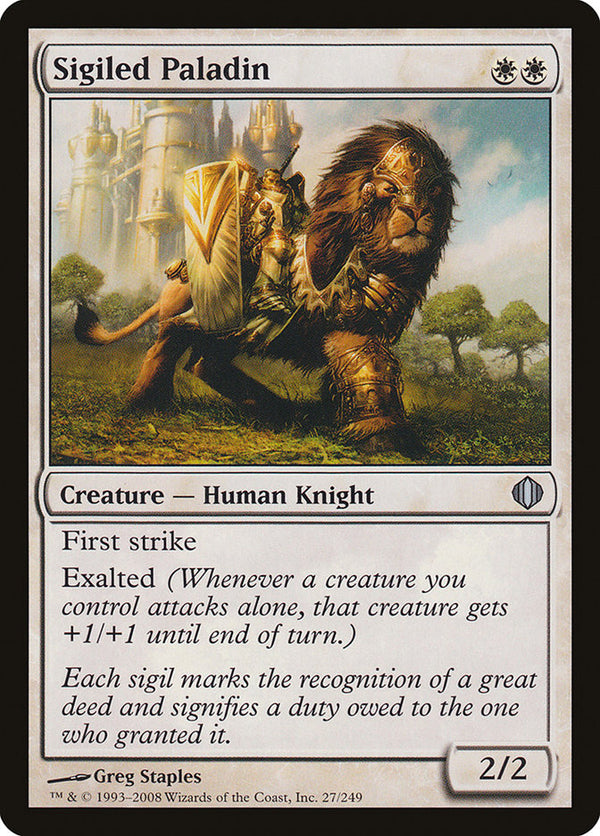 Sigiled Paladin - Magic: The Gathering