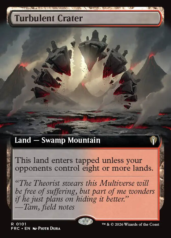 Turbulent Crater (Extended Art) (FRC 101) - Magic: The Gathering