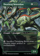 Thrashing Brontodon (Borderless) - Magic: The Gathering