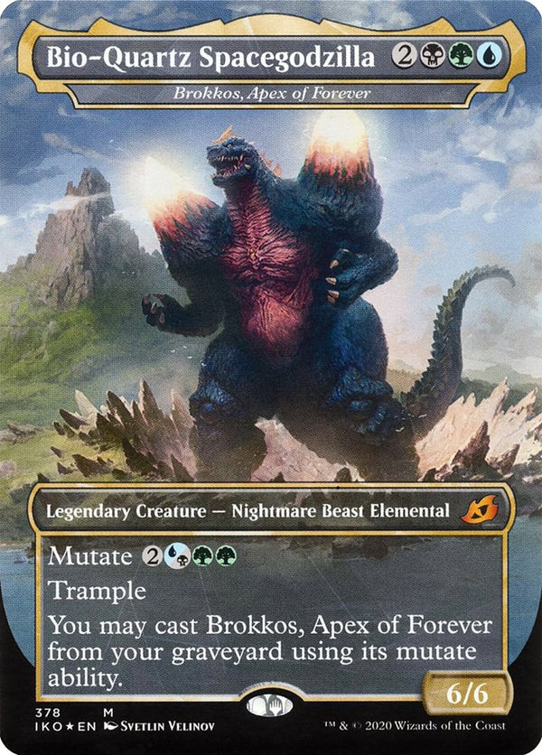 Bio-Quartz Spacegodzilla - Brokkos, Apex of Forever - Magic: The Gathering