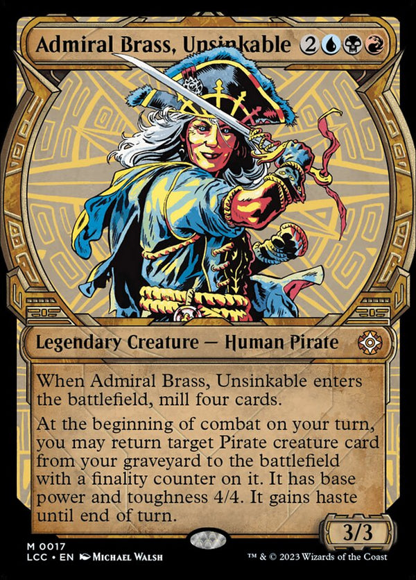 Admiral Brass, Unsinkable (Showcase) - Magic: The Gathering