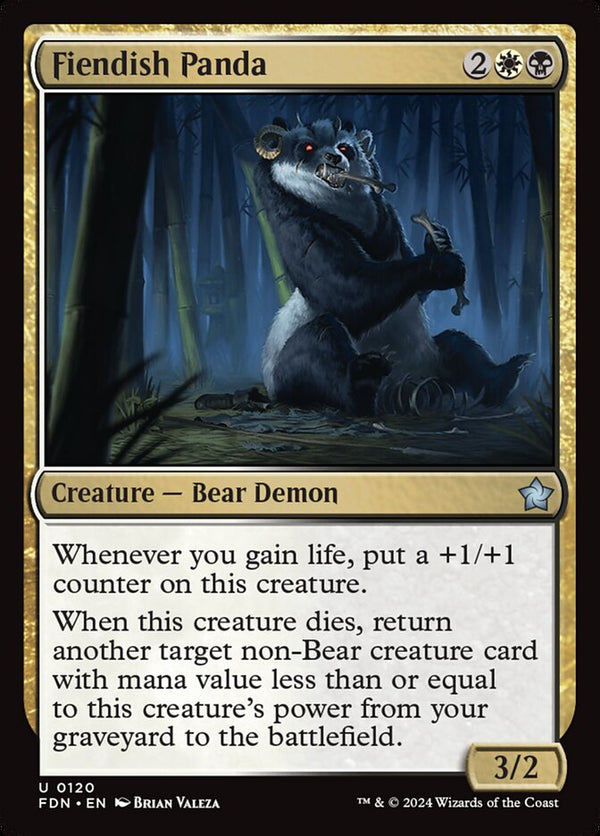 Fiendish Panda - Magic: The Gathering