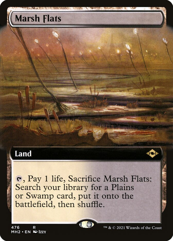 Marsh Flats (Extended Art) - Magic: The Gathering