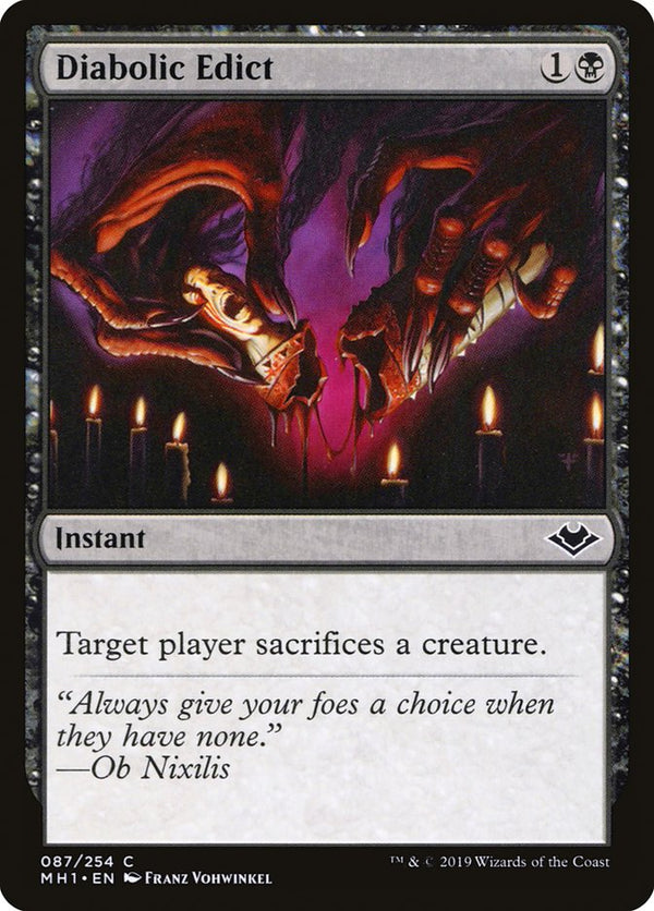 Diabolic Edict - Magic: The Gathering