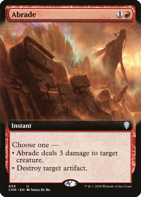 Abrade (Extended Art) - Magic: The Gathering