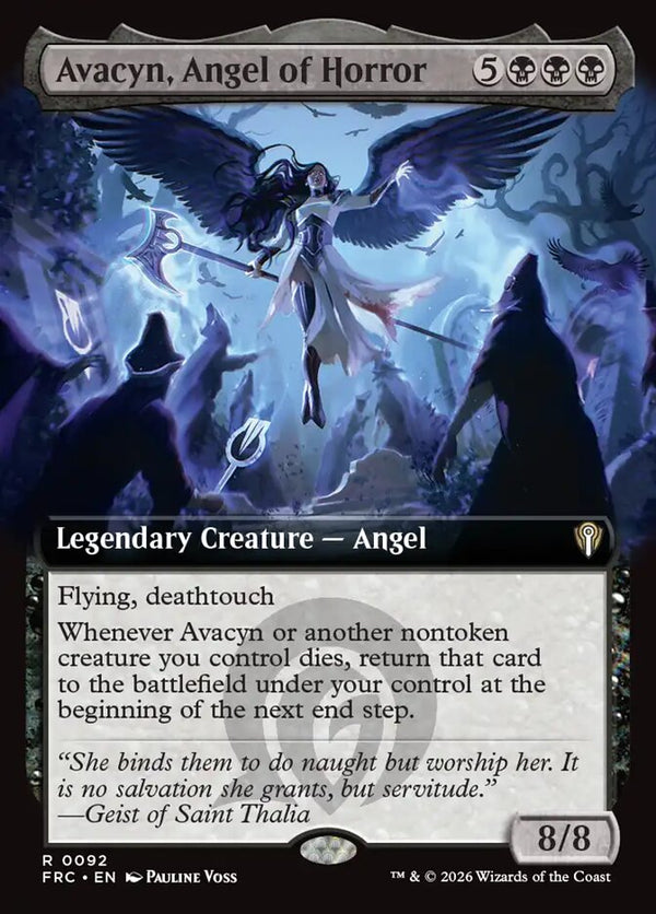 Avacyn, Angel of Horror (Extended Art) (FRC 92) - Magic: The Gathering